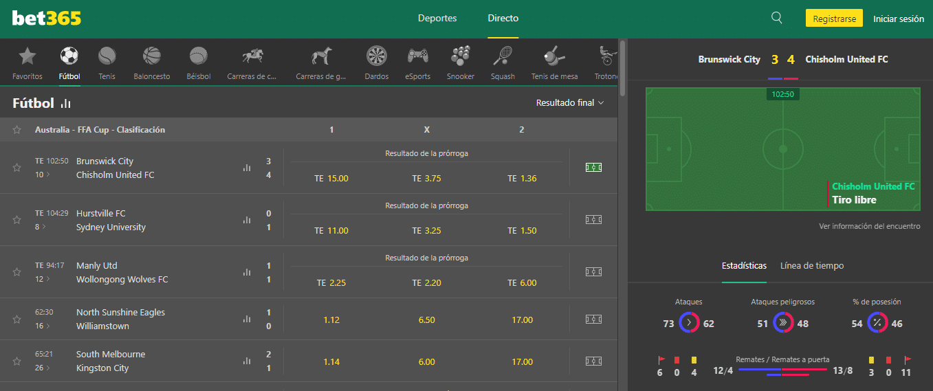 bet365 en vivo